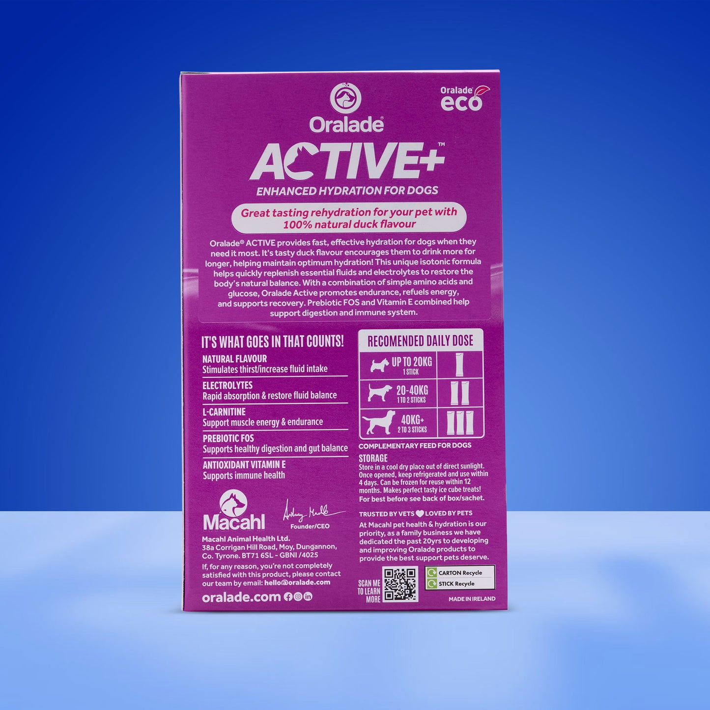 Oralade Active+ Duck Liquid Concentrate 7x50ml