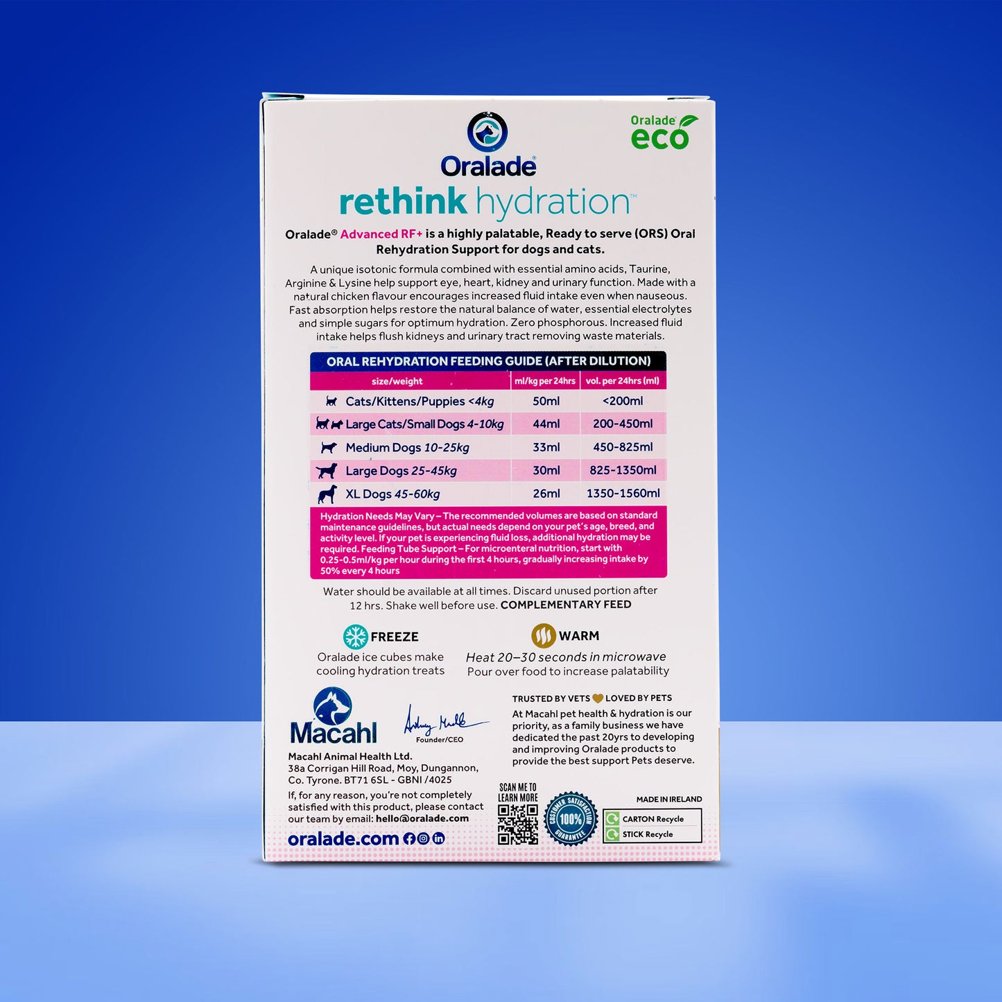 Oralade Advanced RF+ Liquid Concentrate 6x50ml