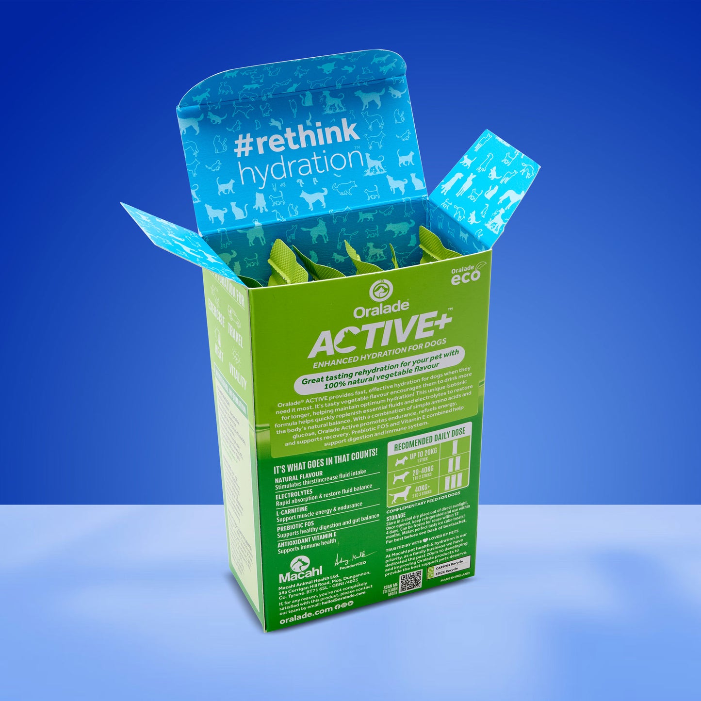Oralade Active+ Vegetable Liquid Concentrate 7x50ml