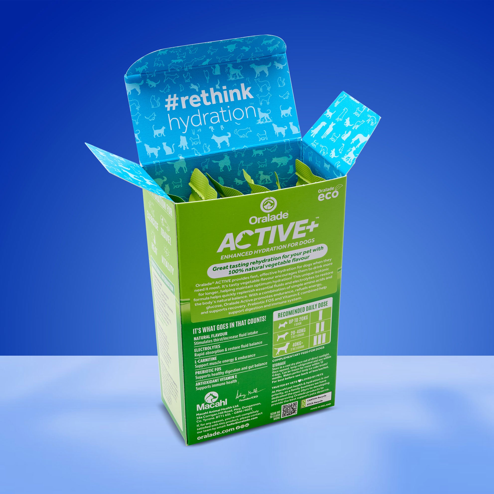 Oralade Active+ Vegetable Liquid Concentrate 7x50ml